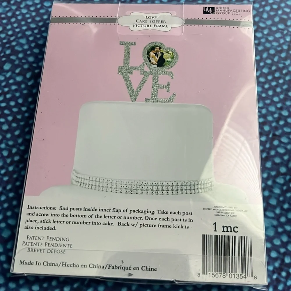 LOVE Cake Topper Picture Frame